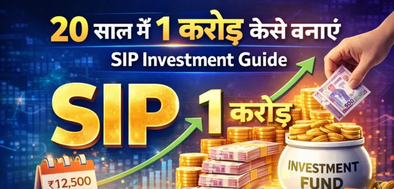SIP से 20 साल में 1 करोड़ कैसे बनाएं – आसान कैलकुलेशन और पूरी गाइड